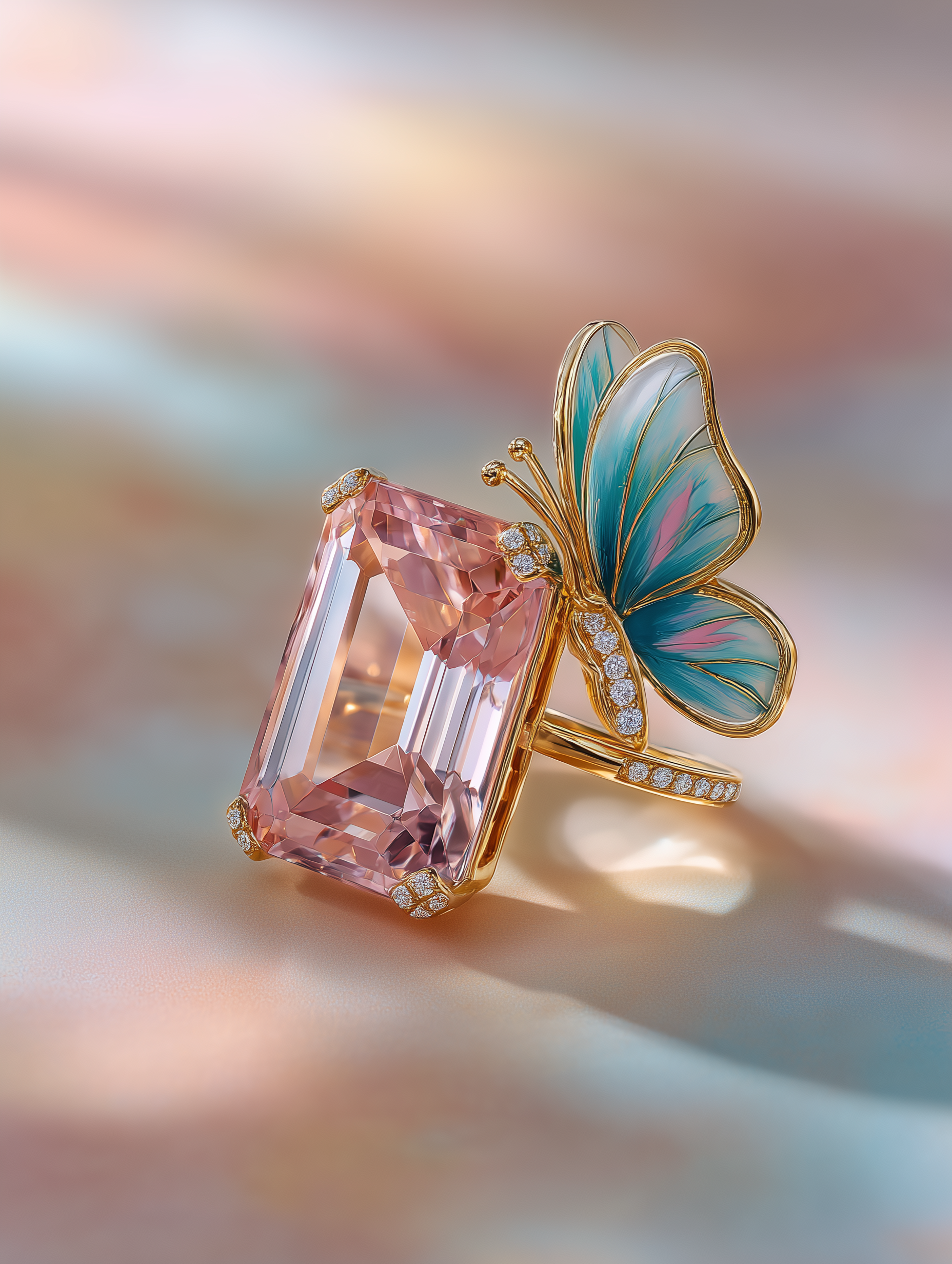 Feather Wing Douce Lab Diamond Brooch - Fiona Diamonds - Fiona Diamonds