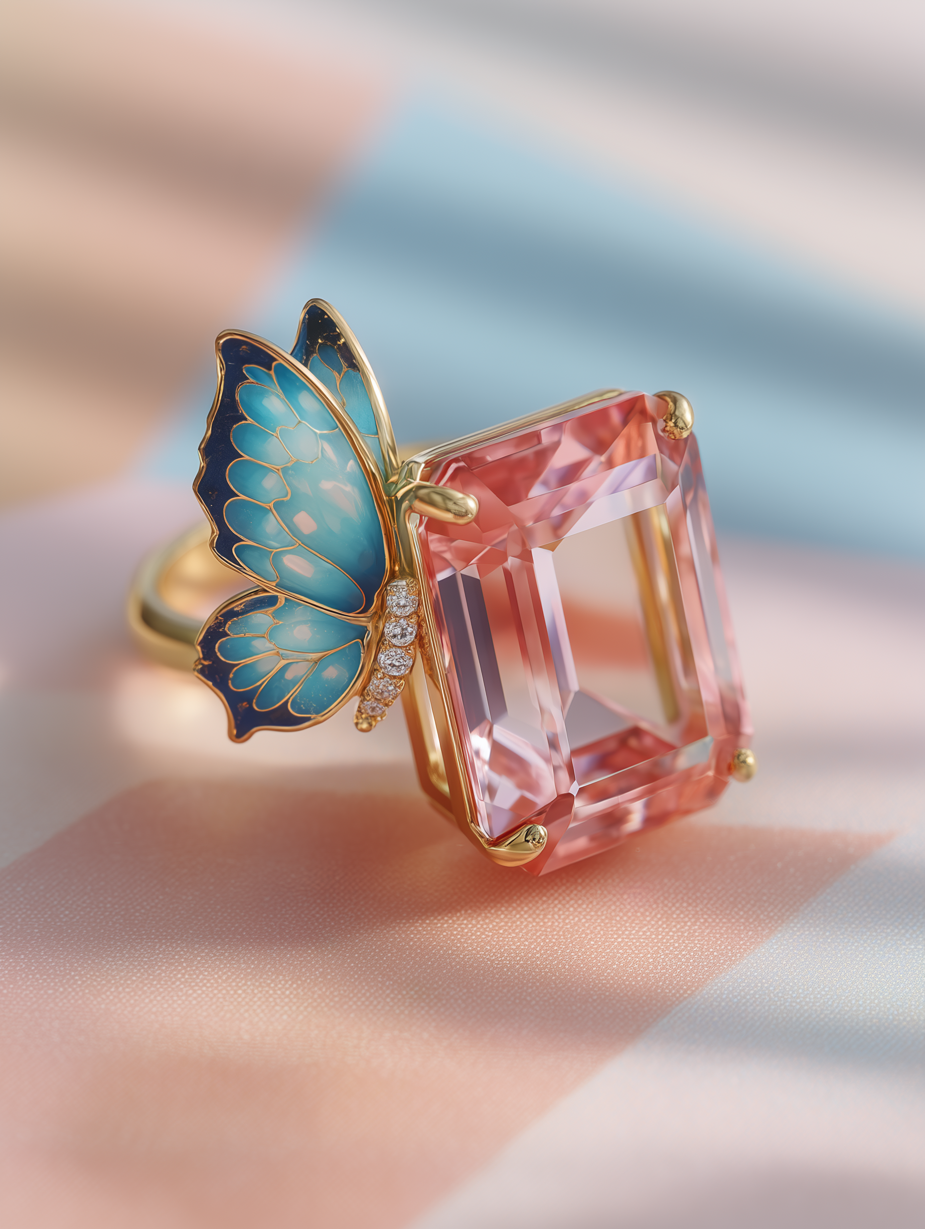 Ocean Petal Lab Diamond Brooch - Fiona Diamonds - Fiona Diamonds