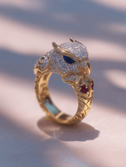 Sage Profile Lab Diamond Brooch - Fiona Diamonds - Fiona Diamonds