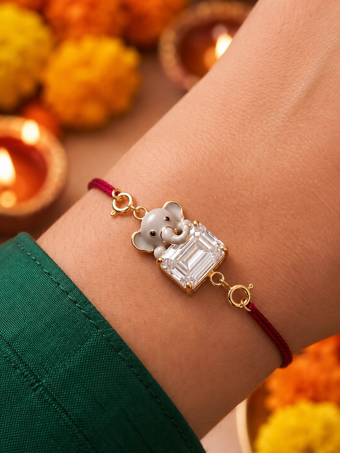 Little Trunk Lab Diamond Rakhi