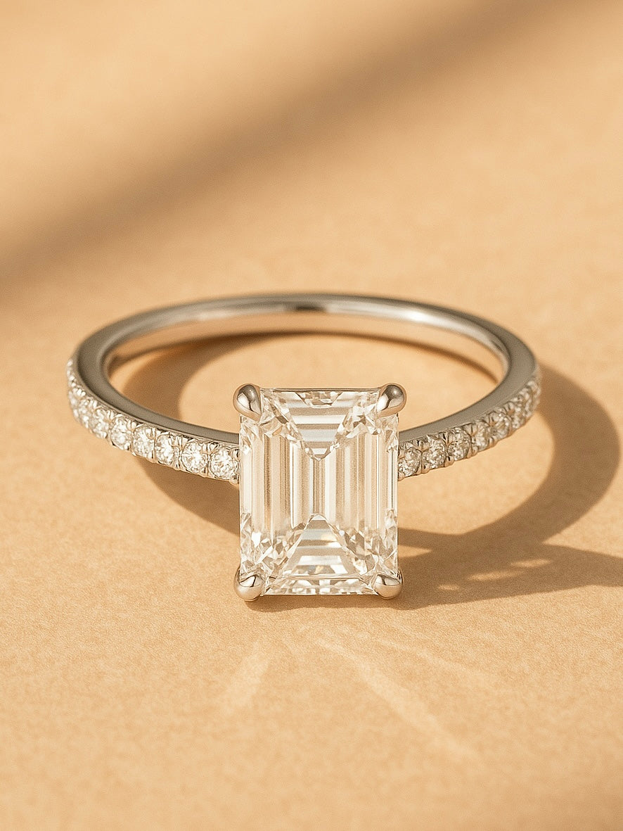 Delilah 1ct Lab Diamond Ring - Classic Elegance - Fiona Diamonds - Fiona Diamonds