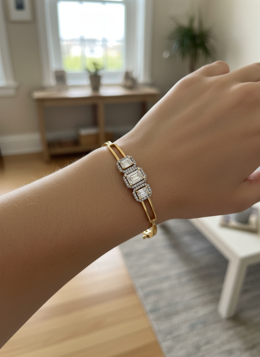 Xynera Halo Lab Diamond Bracelet