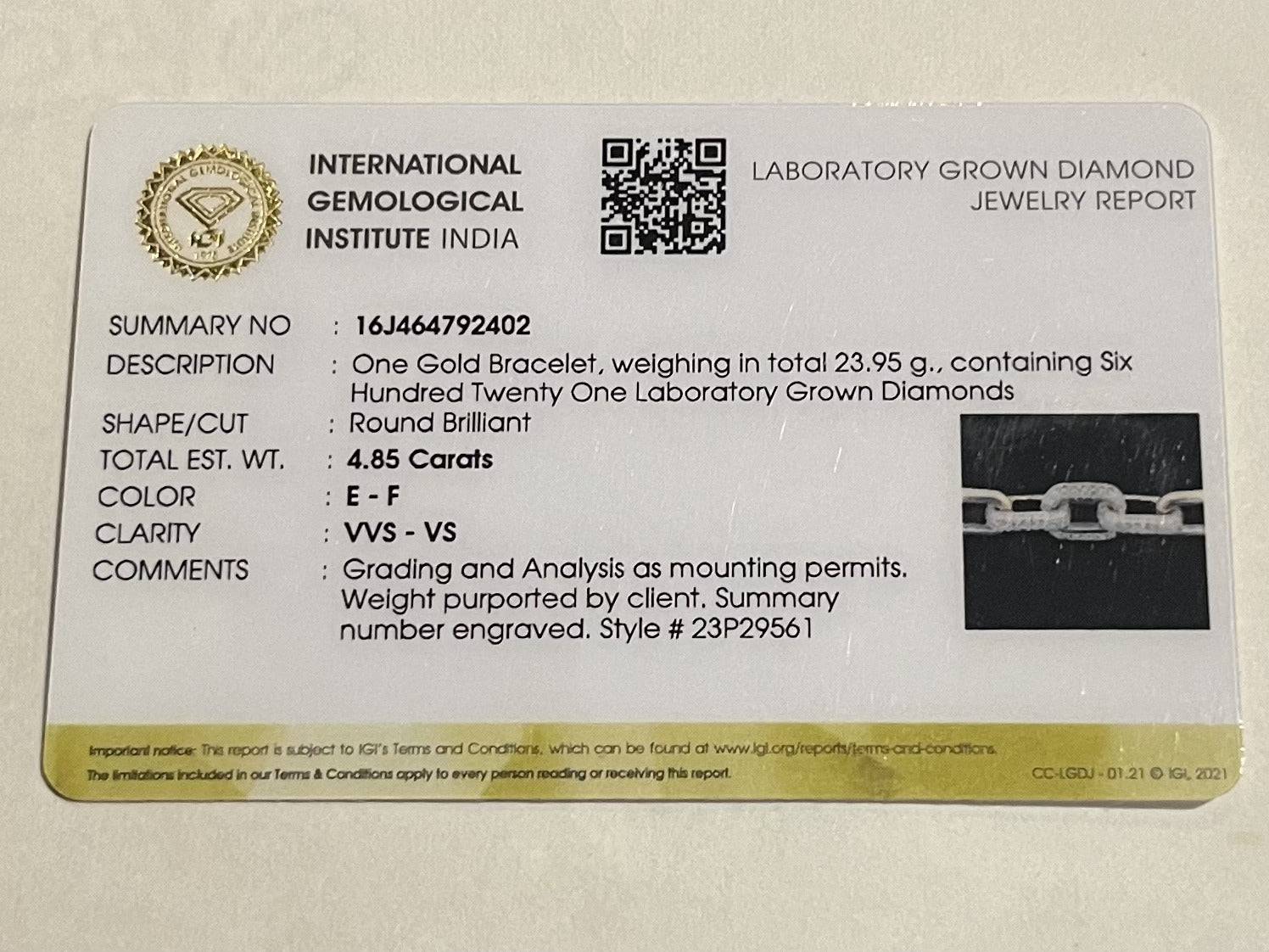 Vina Jet Lab Diamond Bracelet - Fiona Diamonds - Fiona Diamonds