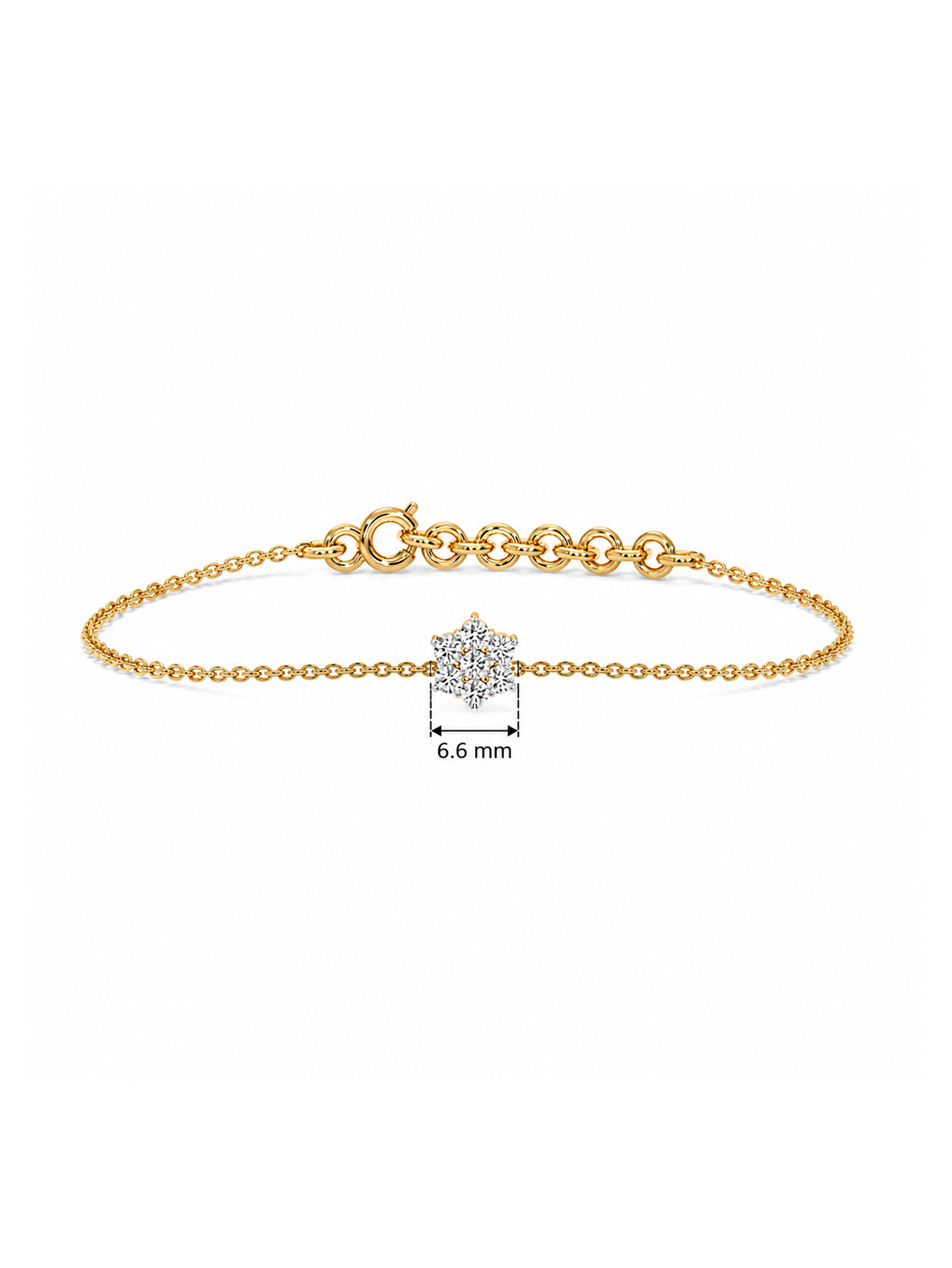 0.28ct Lab Grown Diamond Bracelet in 18kt Gold Vermeil
