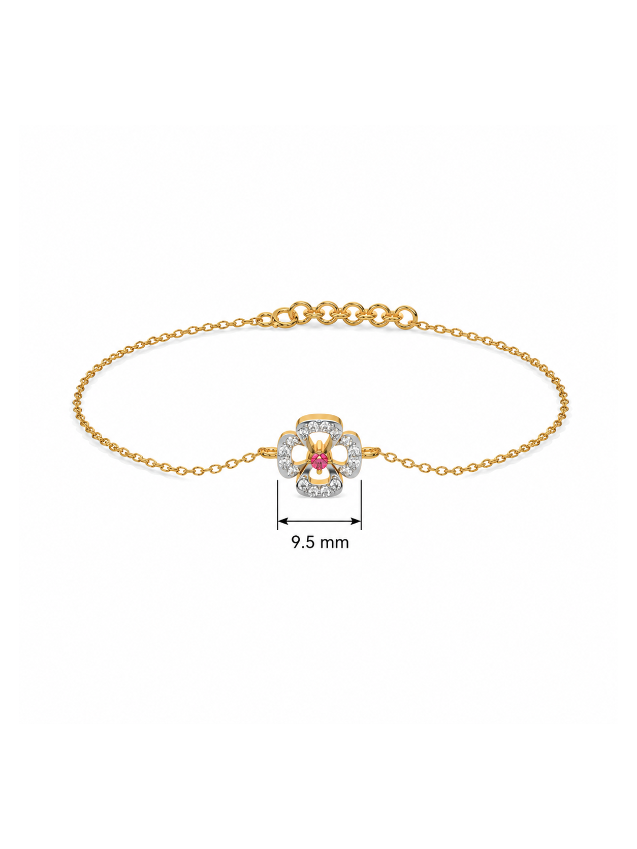 0.15ct Lab Grown Diamond Bracelet in 18kt Gold Vermeil