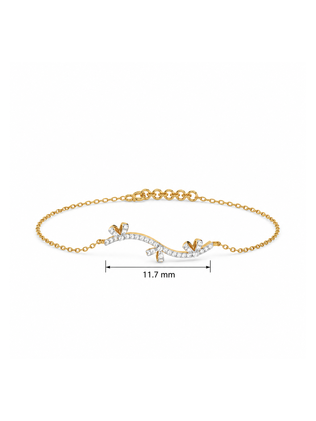 0.33ct Lab Grown Diamond Bracelet in 18kt Gold Vermeil