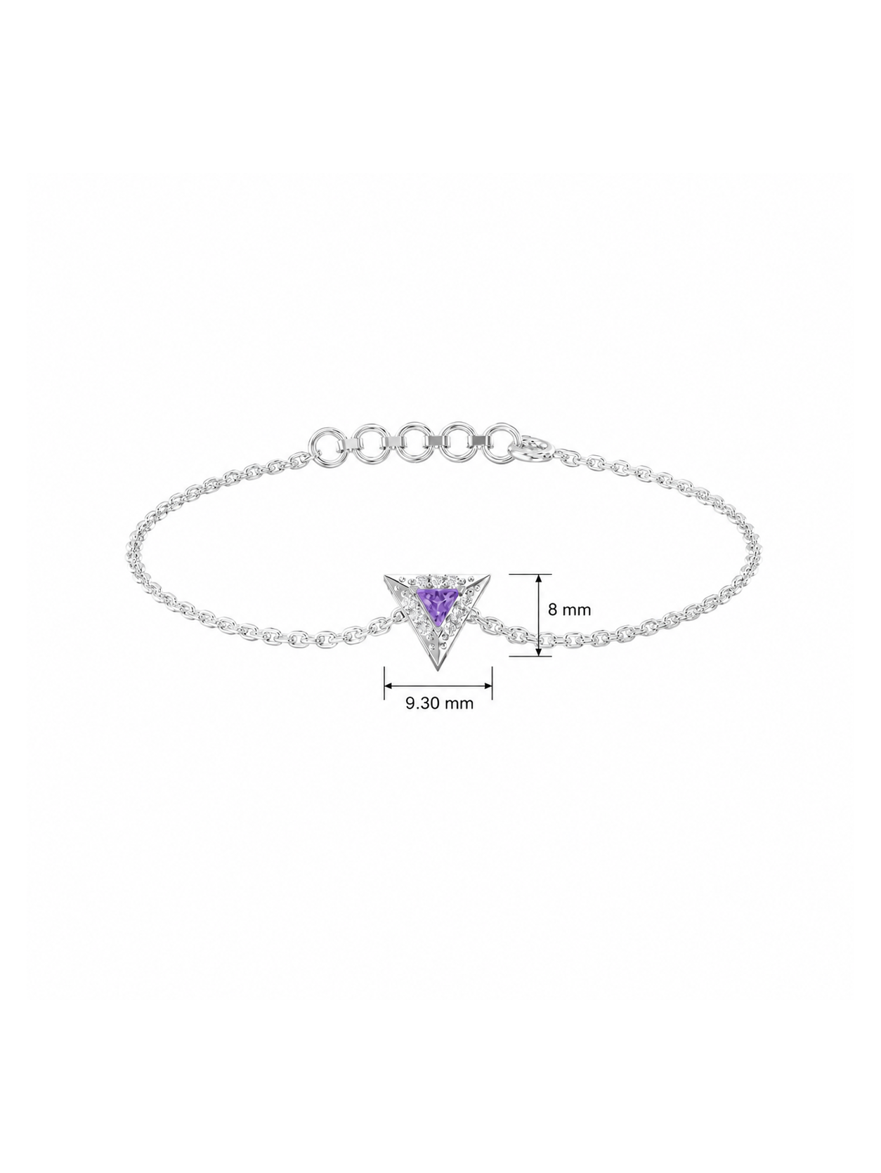 0.08ct Lab Grown Diamond Bracelet in 18kt Gold Vermeil