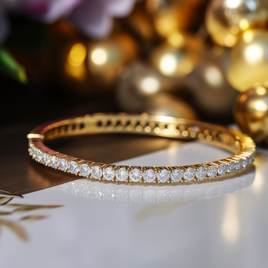 Lennon Marquise Diamond Solitaire Bangle – Pampillonia Jewelers