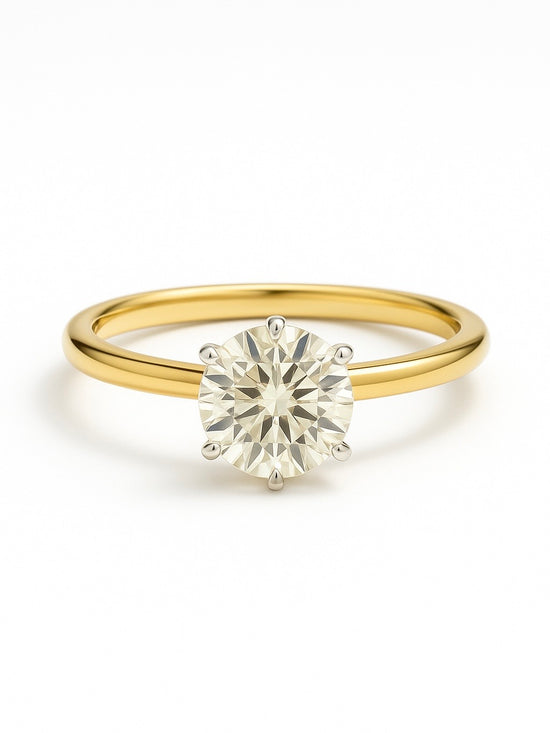 1.23ct Round Lab Diamond Ring - Fiona Diamonds - Fiona Diamonds