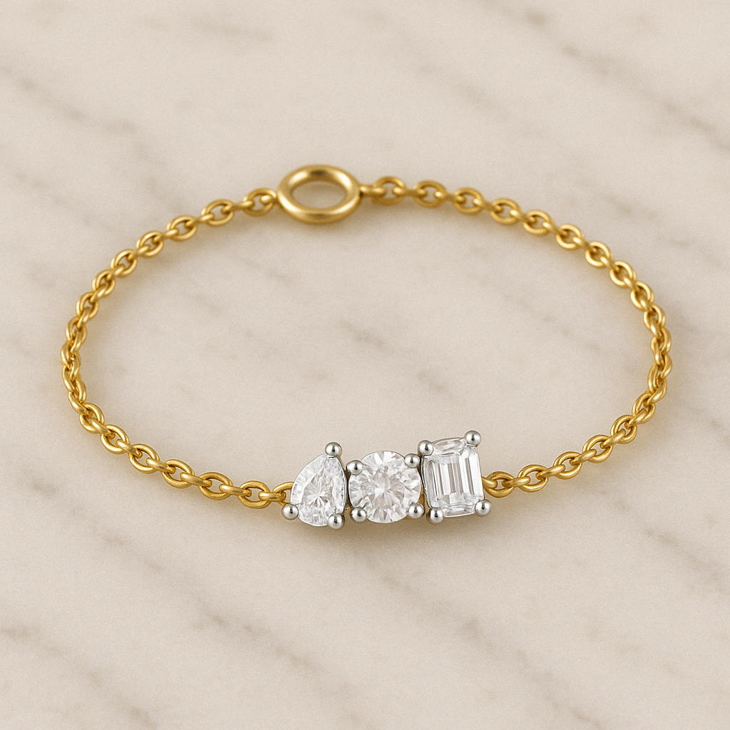 0.69ct Lab Grown Diamond Bracelet in 18kt Gold Vermeil - Fiona Diamonds - Fiona Diamonds