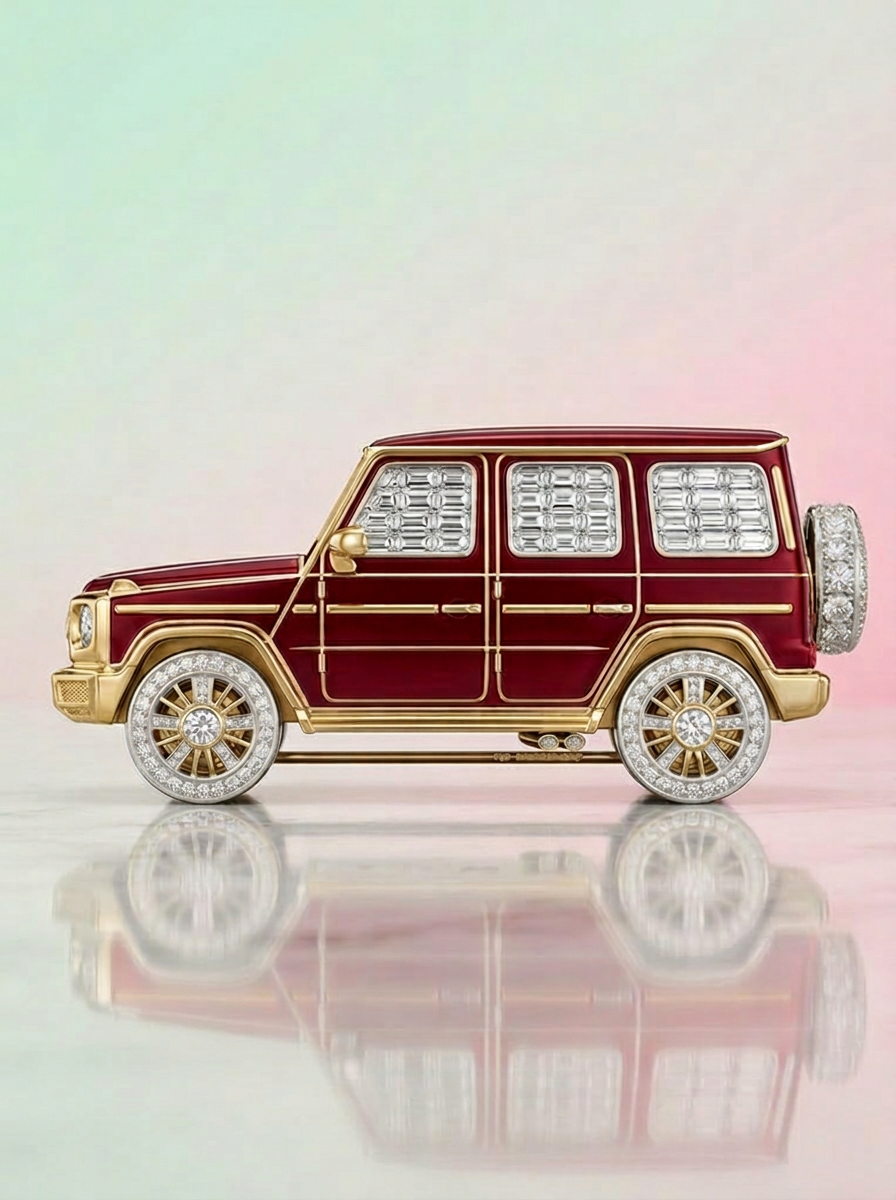 Thunder Wagon Lab Diamond Brooch - Fiona Diamonds - Fiona Diamonds