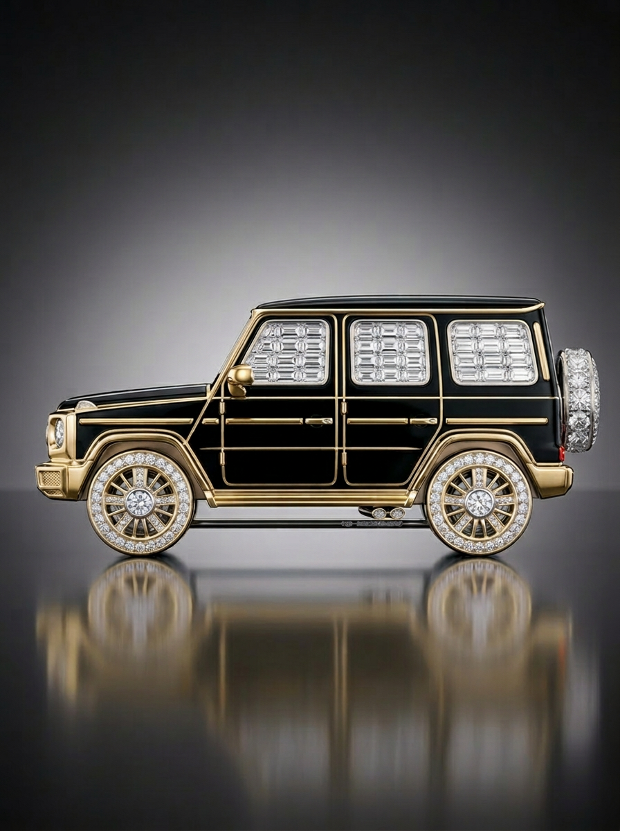 Thunder Wagon Lab Diamond Brooch - Fiona Diamonds - Fiona Diamonds