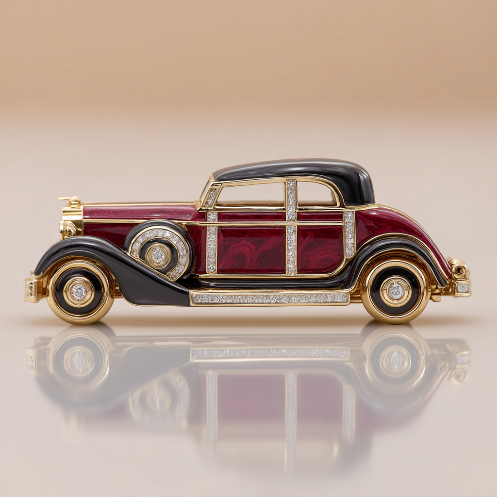 Thunder Grandeur Lab Diamond Brooch - Fiona Diamonds - Fiona Diamonds