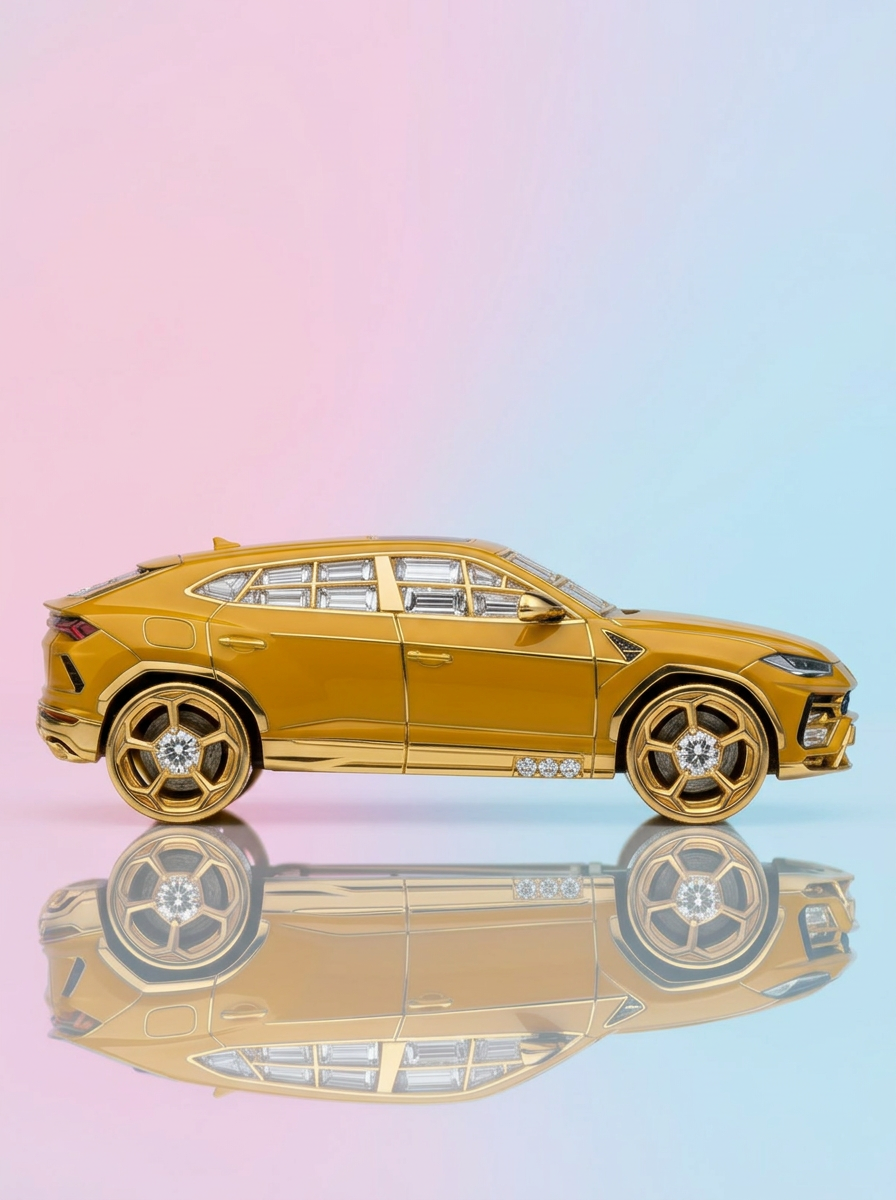 Crimson Maharaja Lab Diamond Brooch - Fiona Diamonds - Fiona Diamonds