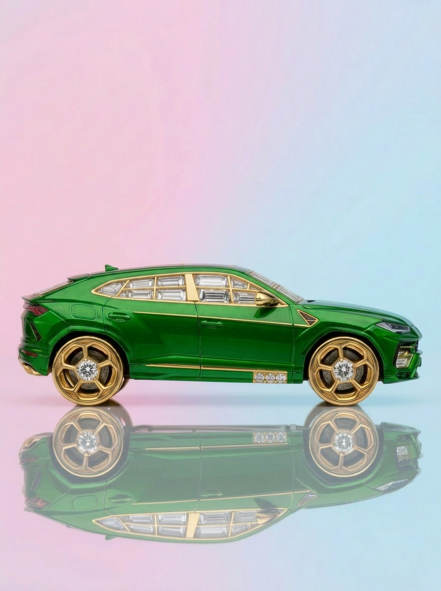 Crimson Maharaja Lab Diamond Brooch - Fiona Diamonds - Fiona Diamonds