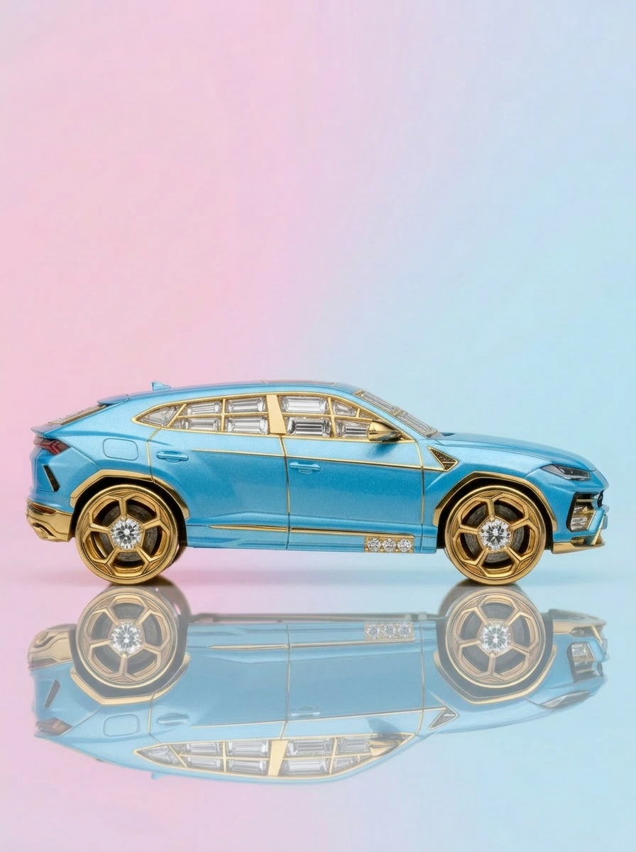 Crimson Maharaja Lab Diamond Brooch - Fiona Diamonds - Fiona Diamonds