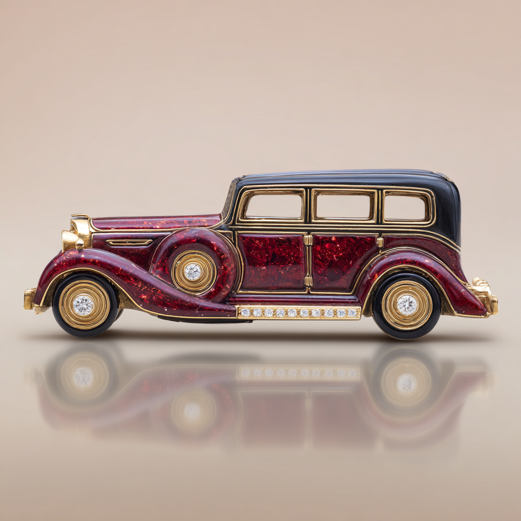 Vroom Royale Lab Diamond Brooch - Fiona Diamonds - Fiona Diamonds