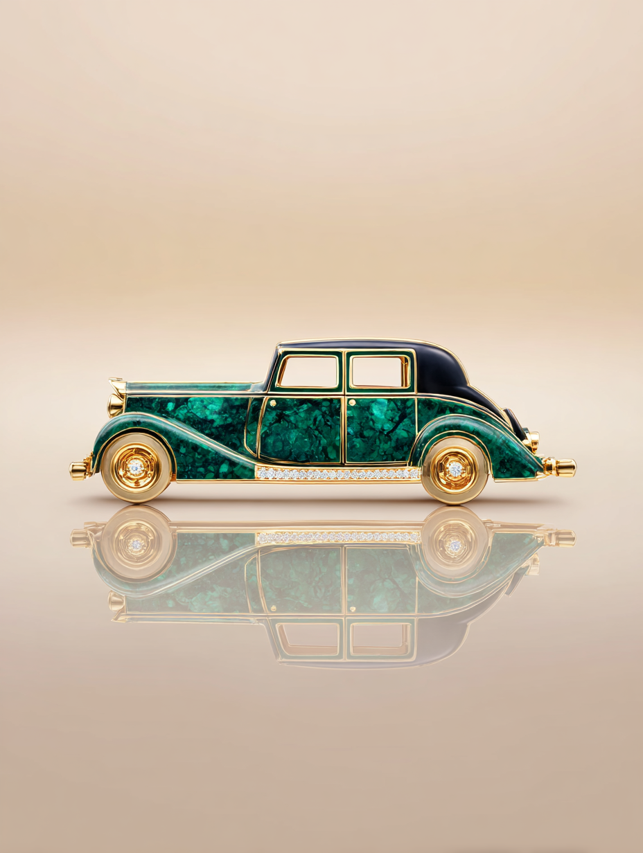 Rumble Phantom Lab Diamond Brooch - Fiona Diamonds - Fiona Diamonds