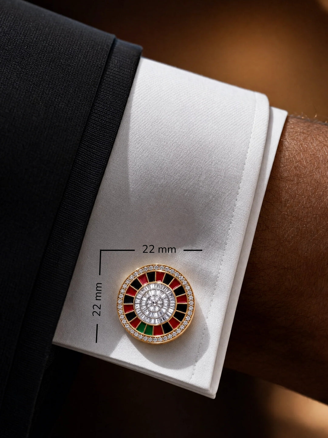 The Wheel Lab Diamond Cufflink - Fiona Diamonds - Fiona Diamonds