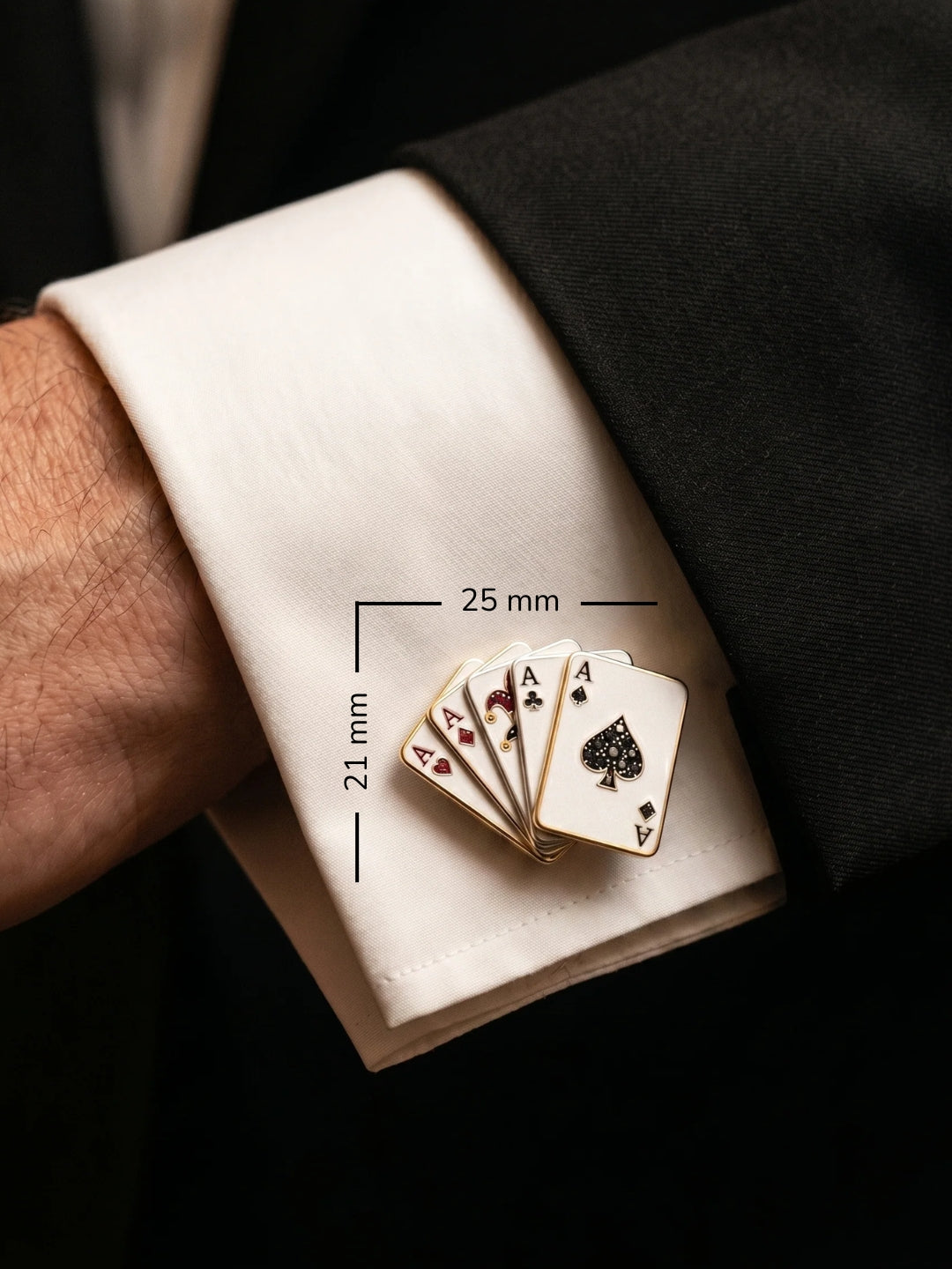 Five of a Kind Lab Diamond Cufflink - Fiona Diamonds - Fiona Diamonds