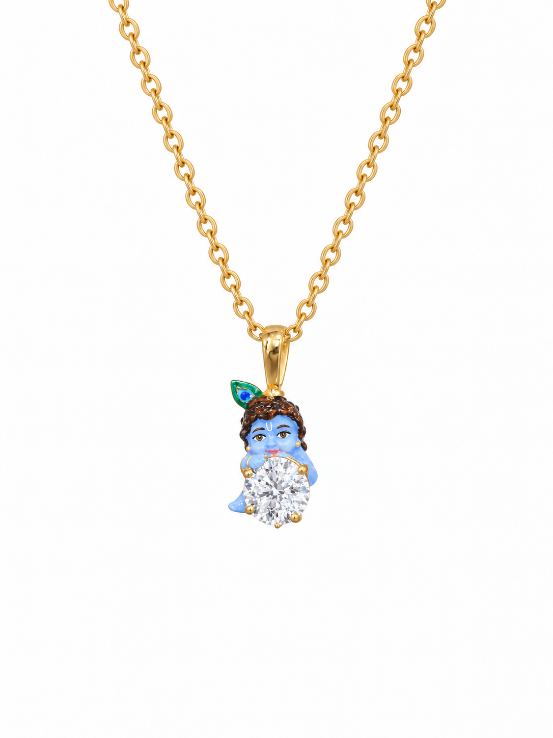 Nandlal Spark Lab Diamond Pendant