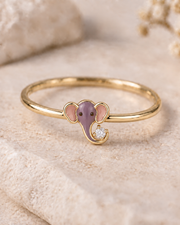 Elara Curved Trunk Lab Diamond Ring | Fiona Diamonds