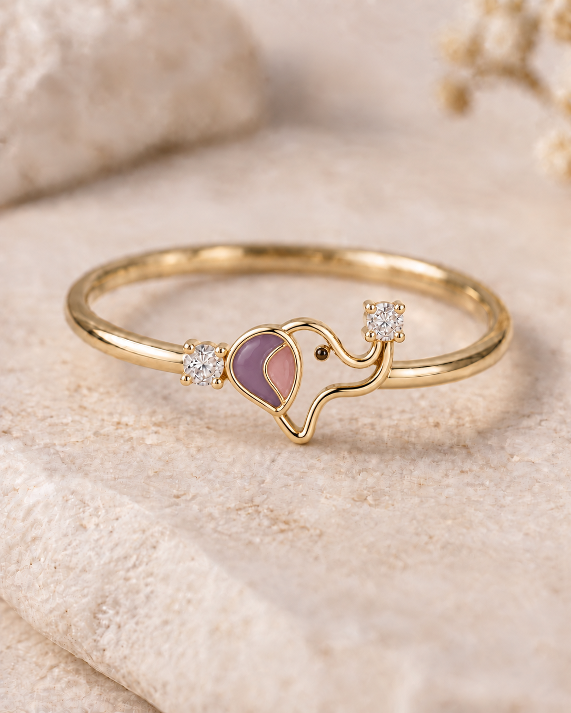 Zaria Playful Elephant Lab Diamond Ring | Fiona Diamonds