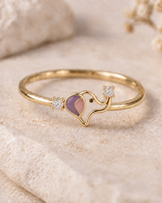Zaria Playful Elephant Lab Diamond Ring | Fiona Diamonds