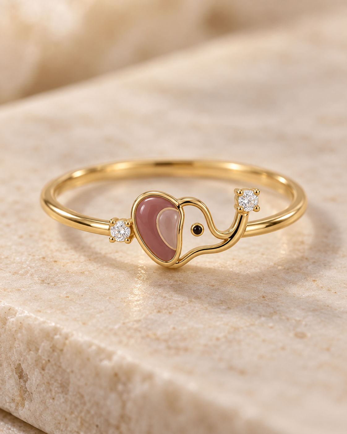 Miora Walking Elephant Lab Diamond Ring | Fiona Diamonds