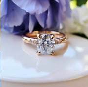 Shaky 1.5ct Cushion Lab Diamond Ring - Fiona Diamonds - Fiona Diamonds