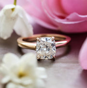 Scintillating 1.5ct Cushion Lab Diamond Ring - Fiona Diamonds - Fiona Diamonds
