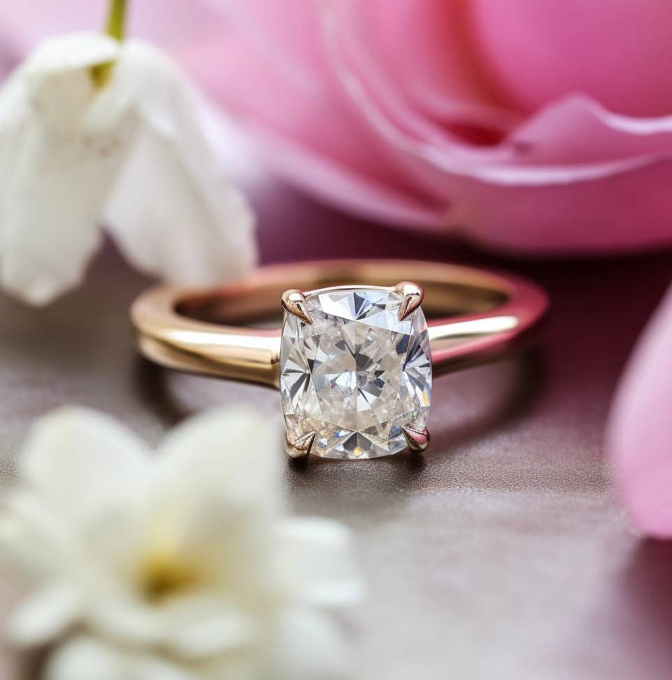 Scintillating 1.5ct Cushion Lab Diamond Ring - Fiona Diamonds - Fiona Diamonds