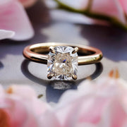 Burnish 1.5ct Cushion Lab Diamond Ring - Fiona Diamonds - Fiona Diamonds