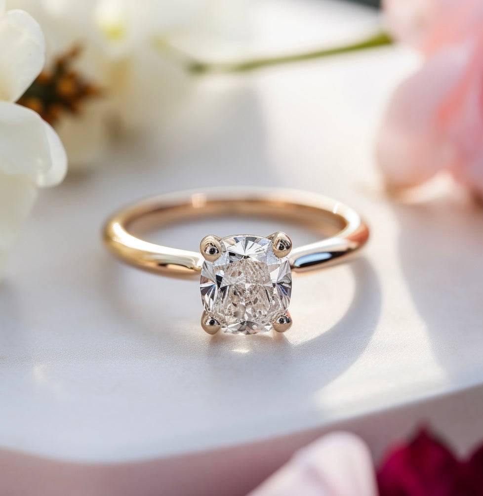 Gigantic 1.5ct Cushion Lab Diamond Ring - Fiona Diamonds - Fiona Diamonds