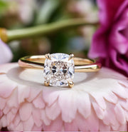 Cosmo 2ct Cushion Lab Diamond Ring - Fiona Diamonds - Fiona Diamonds