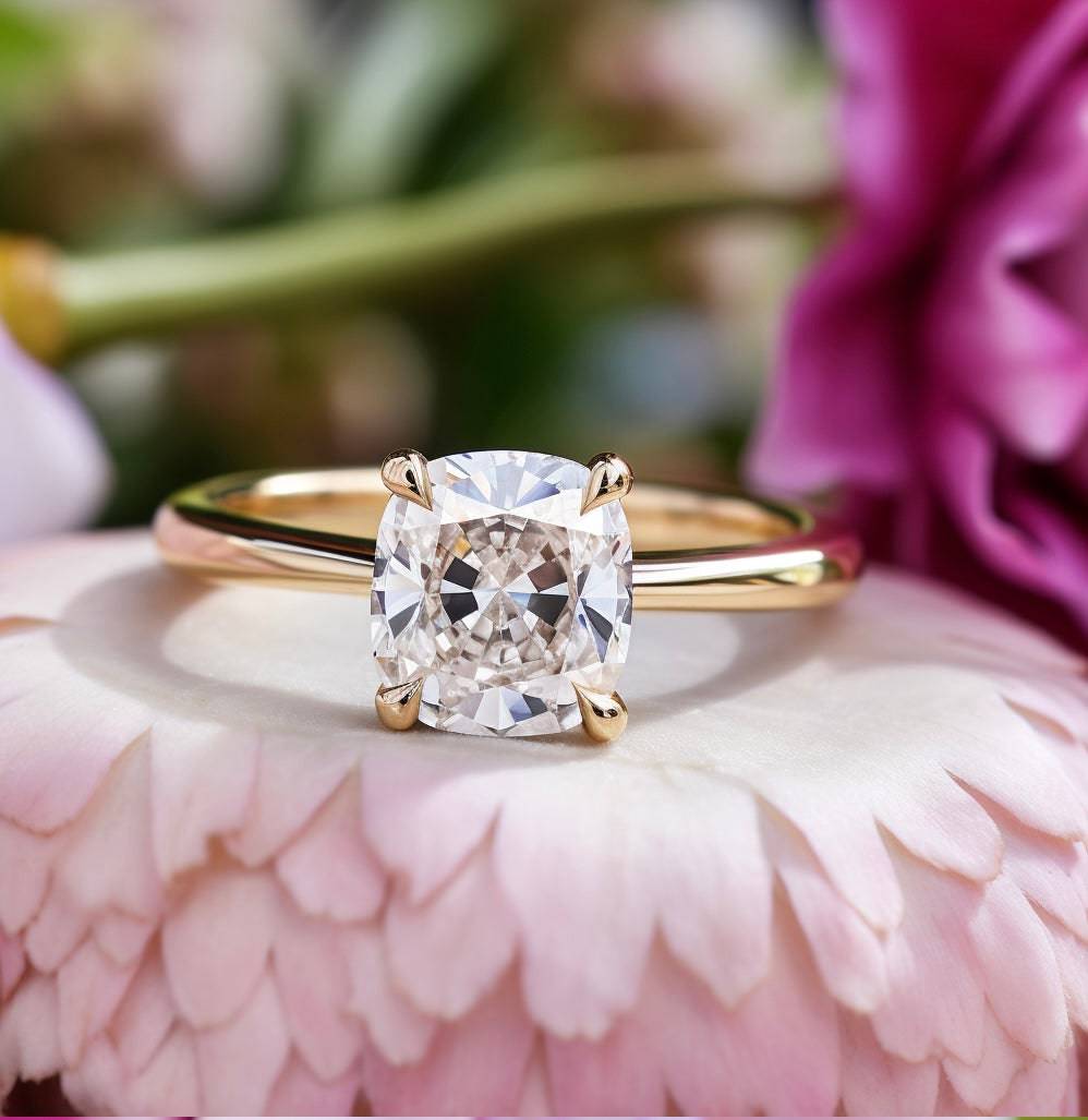 Cosmo 2ct Cushion Lab Diamond Ring - Fiona Diamonds - Fiona Diamonds