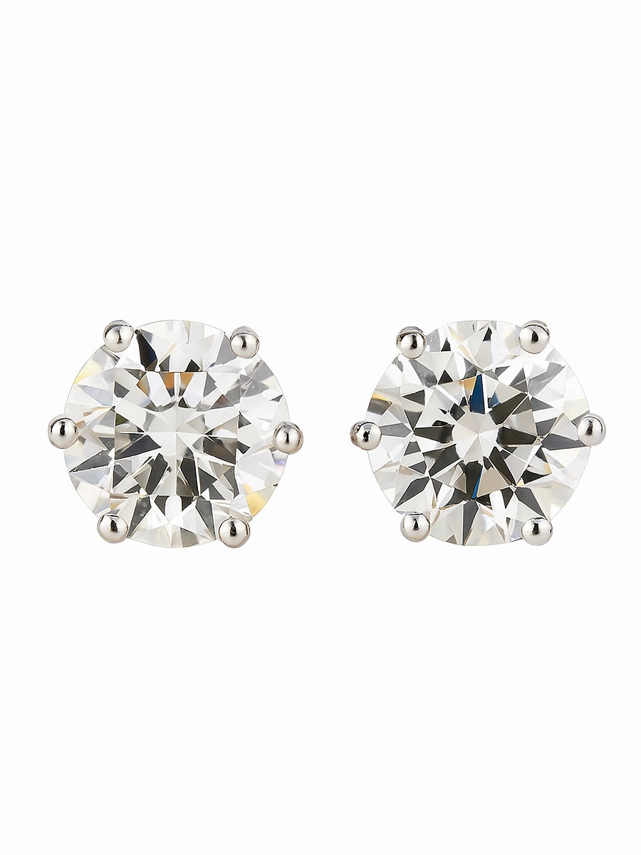 1.5ct Round Nysa Blush Lab Diamond Earring - Fiona Diamonds - Fiona Diamonds