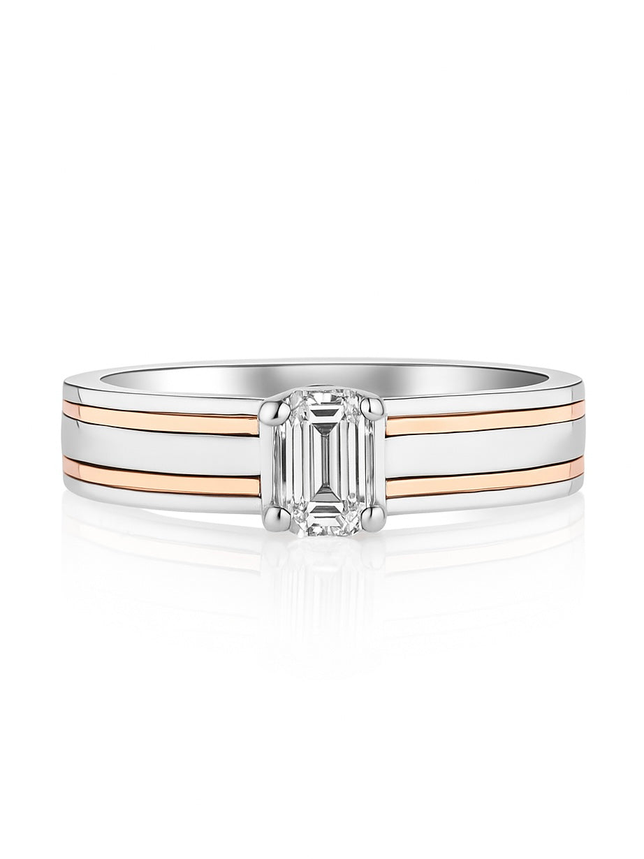 Soluquill 28 Pointer Lab Grown Diamond Ring - Elegant & Classic - Fiona Diamonds - Fiona Diamonds