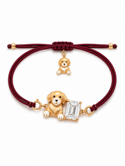 Goldie Paw Lab Diamond Rakhi