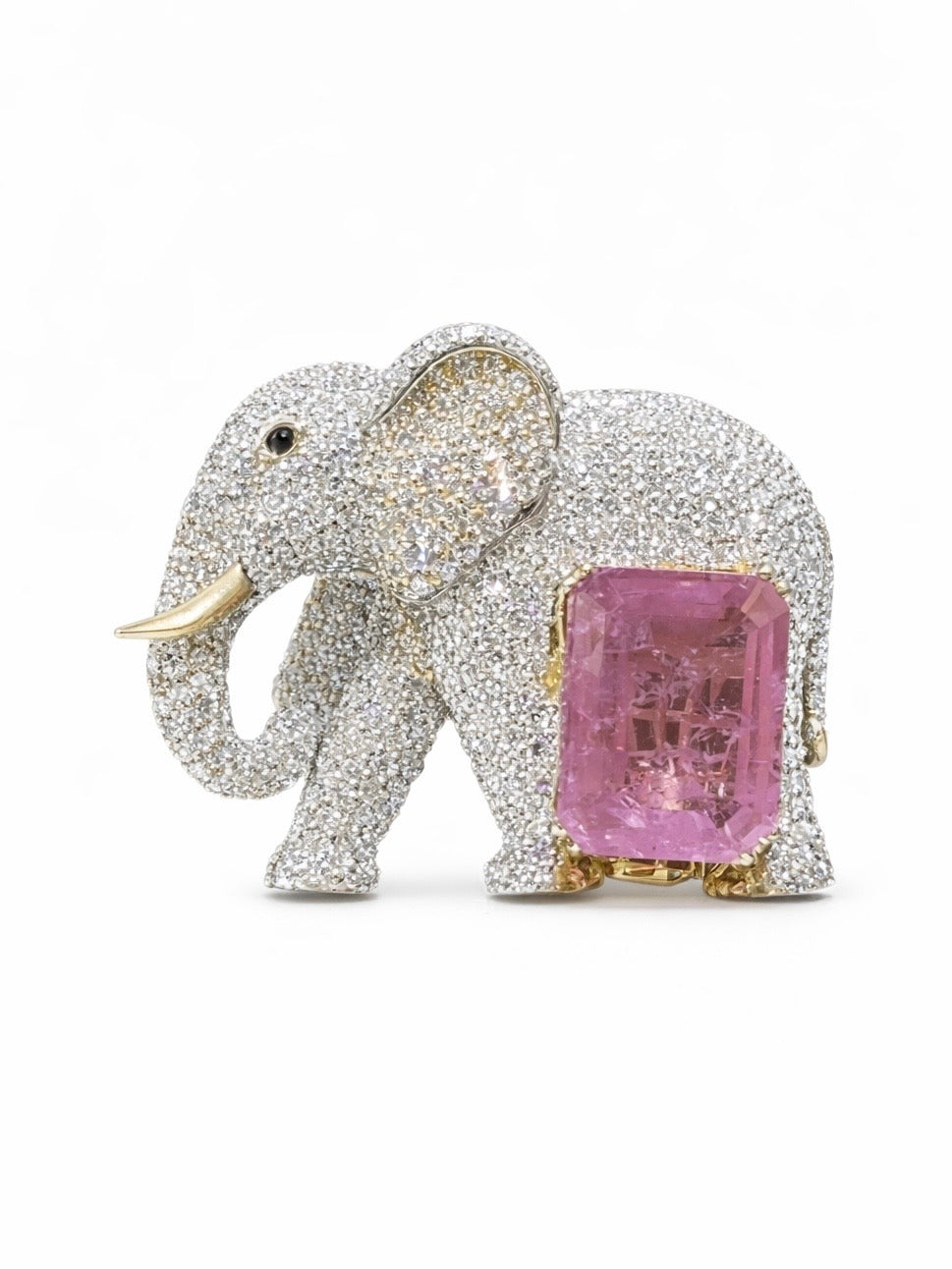 Ganesh Royal Lab Diamond Brooch - Fiona Diamonds - Fiona Diamonds