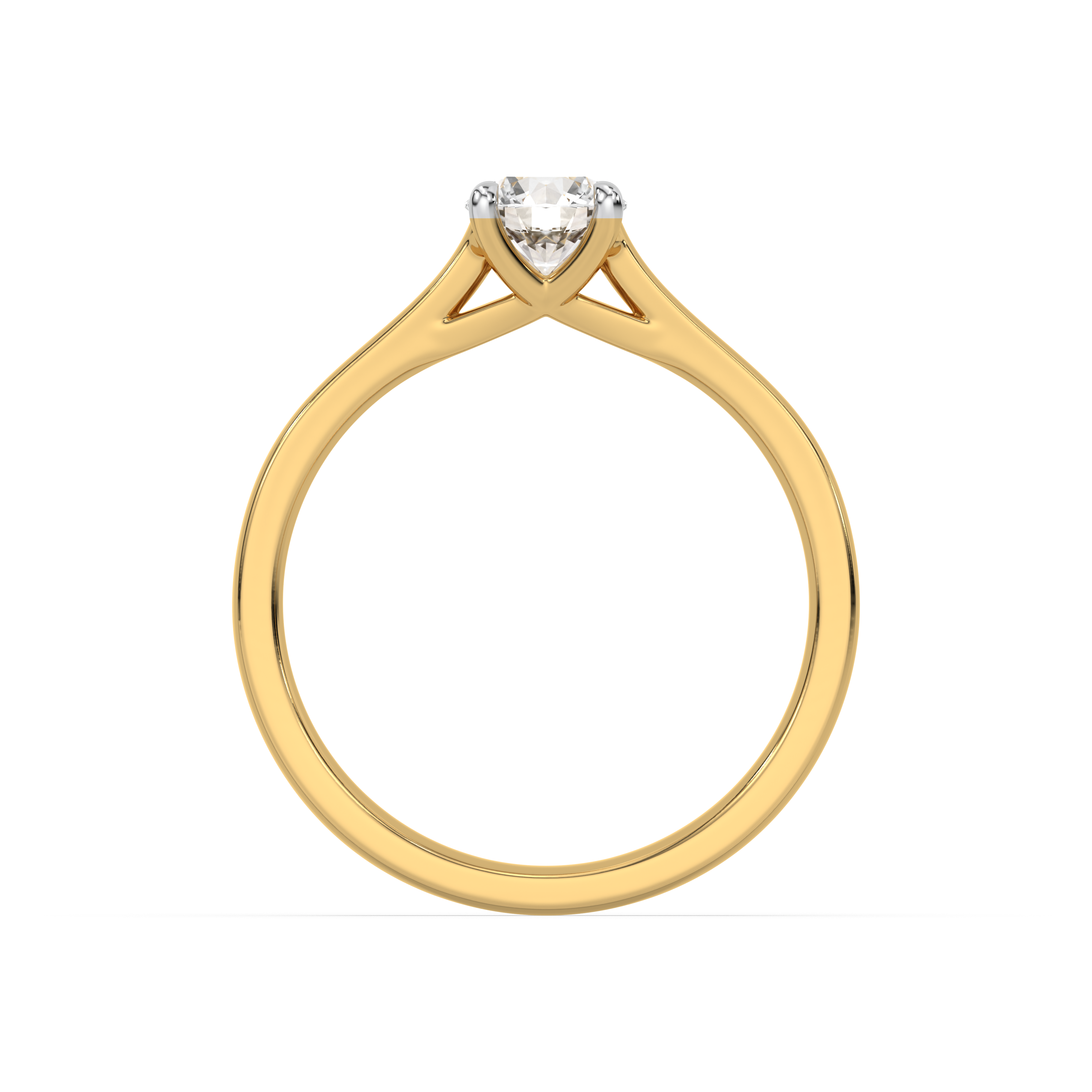 0.53ct Gold Vermeil Lab Grown Diamond Ring - Fiona Diamonds - Fiona Diamonds