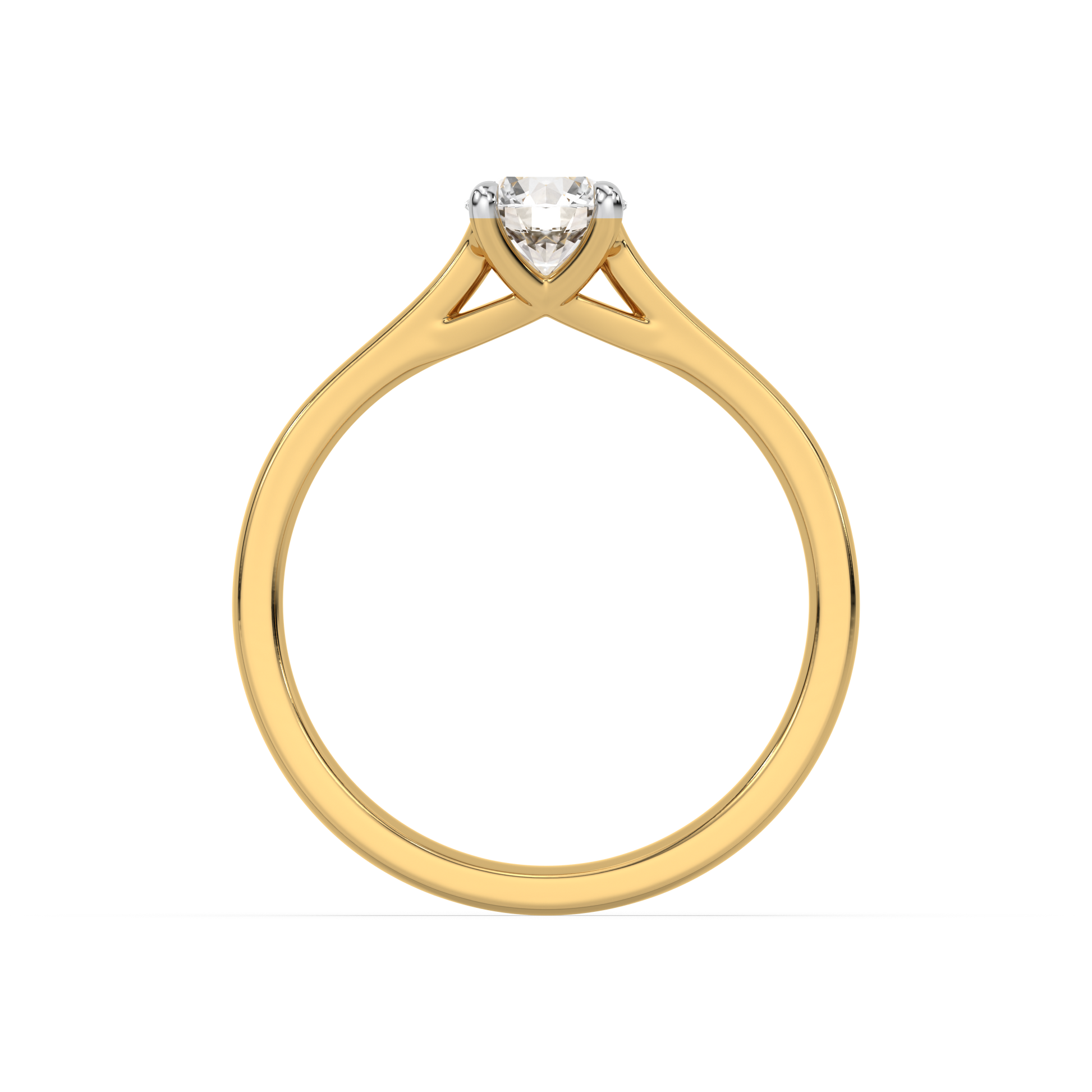 0.53ct Gold Vermeil Lab Grown Diamond Ring - Fiona Diamonds - Fiona Diamonds