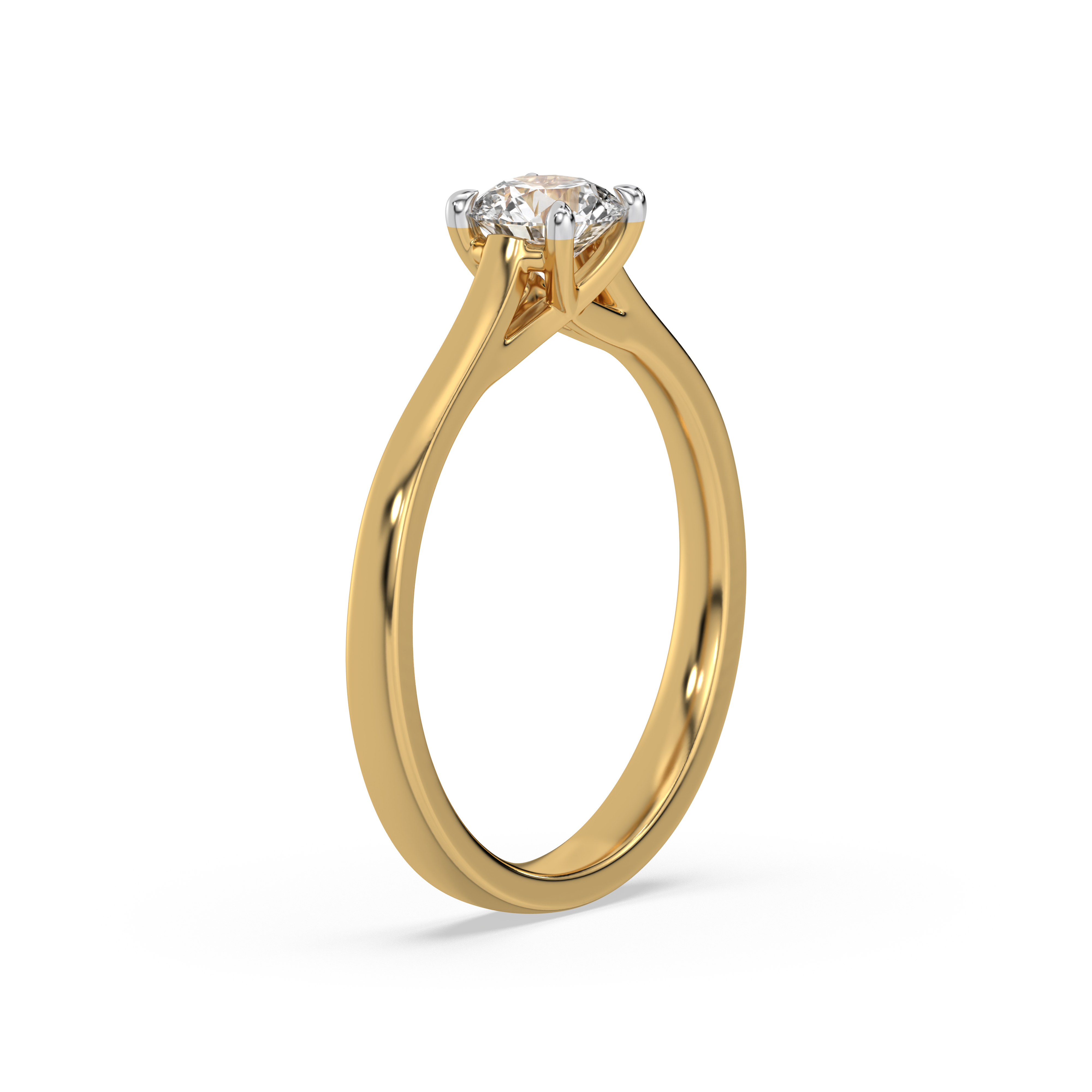 0.53ct Gold Vermeil Lab Grown Diamond Ring - Fiona Diamonds - Fiona Diamonds