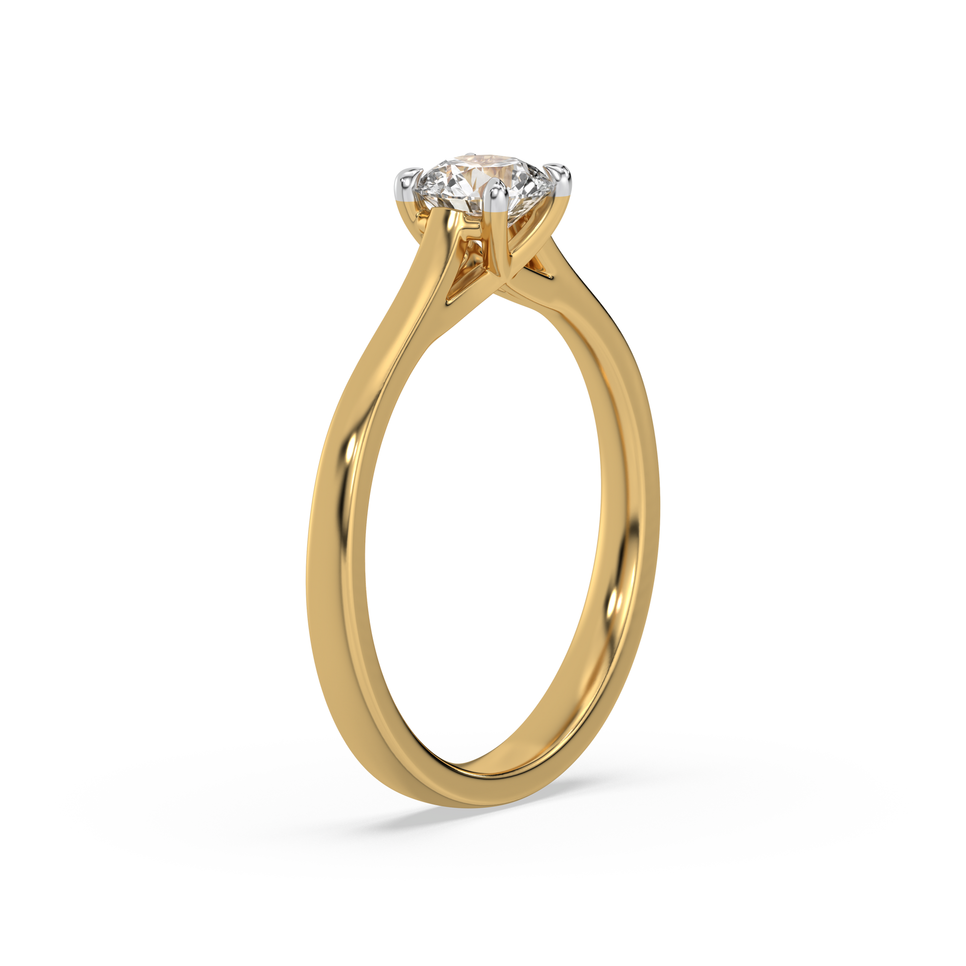 0.53ct Gold Vermeil Lab Grown Diamond Ring - Fiona Diamonds - Fiona Diamonds