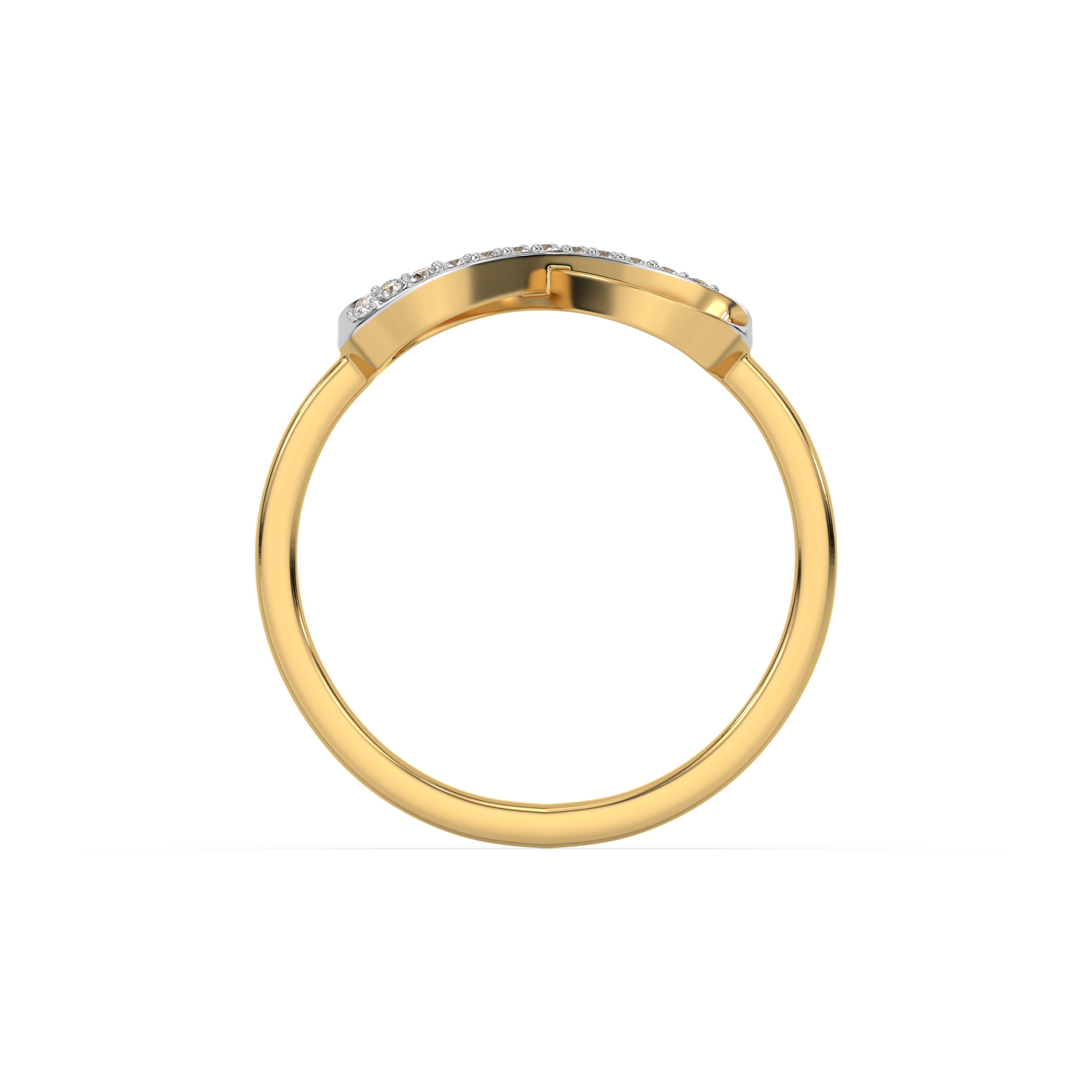 0.06ct Lab Grown Diamond Ring in 18kt Gold Vermeil - Fiona Diamonds - Fiona Diamonds