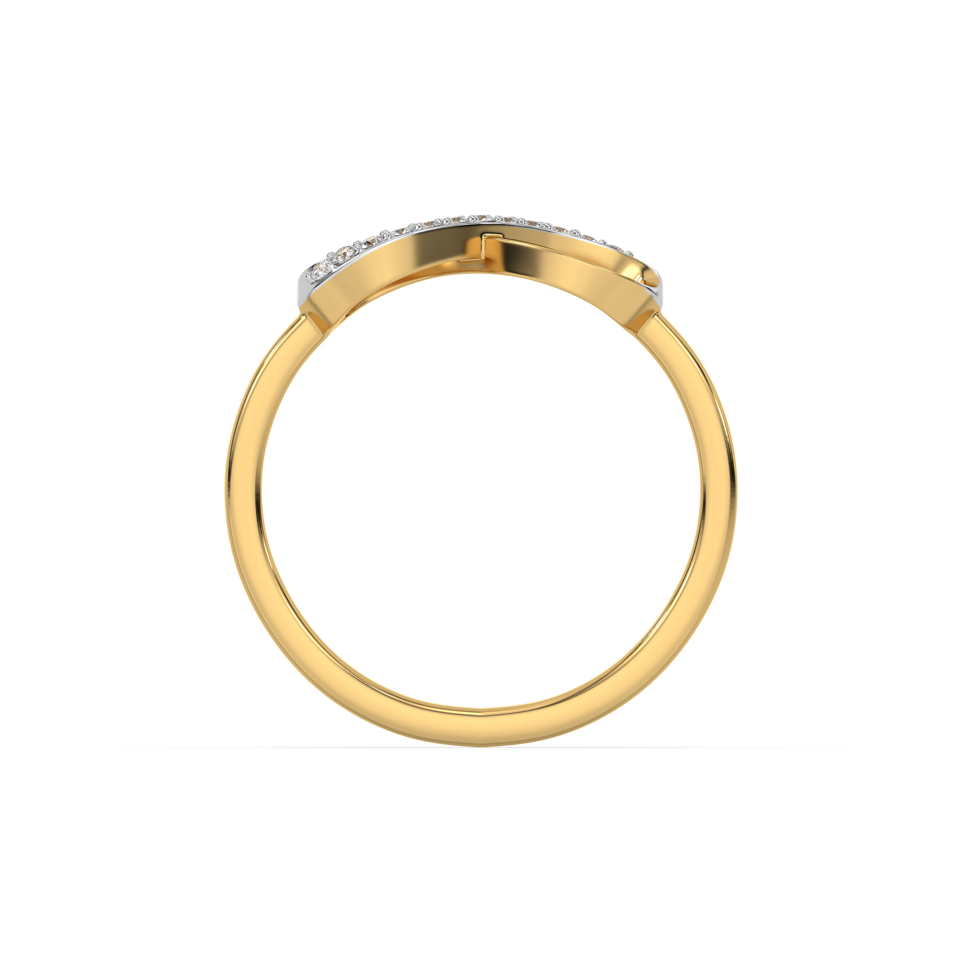 0.06ct Lab Grown Diamond Ring in 18kt Gold Vermeil - Fiona Diamonds - Fiona Diamonds