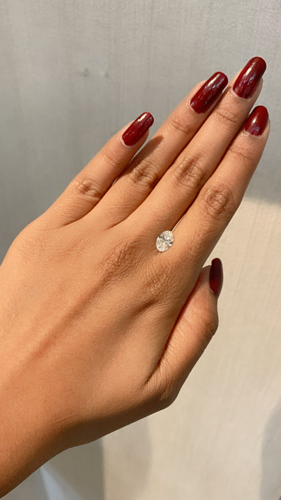 Oval 1ct Loose Lab Grown Diamond Solitaire