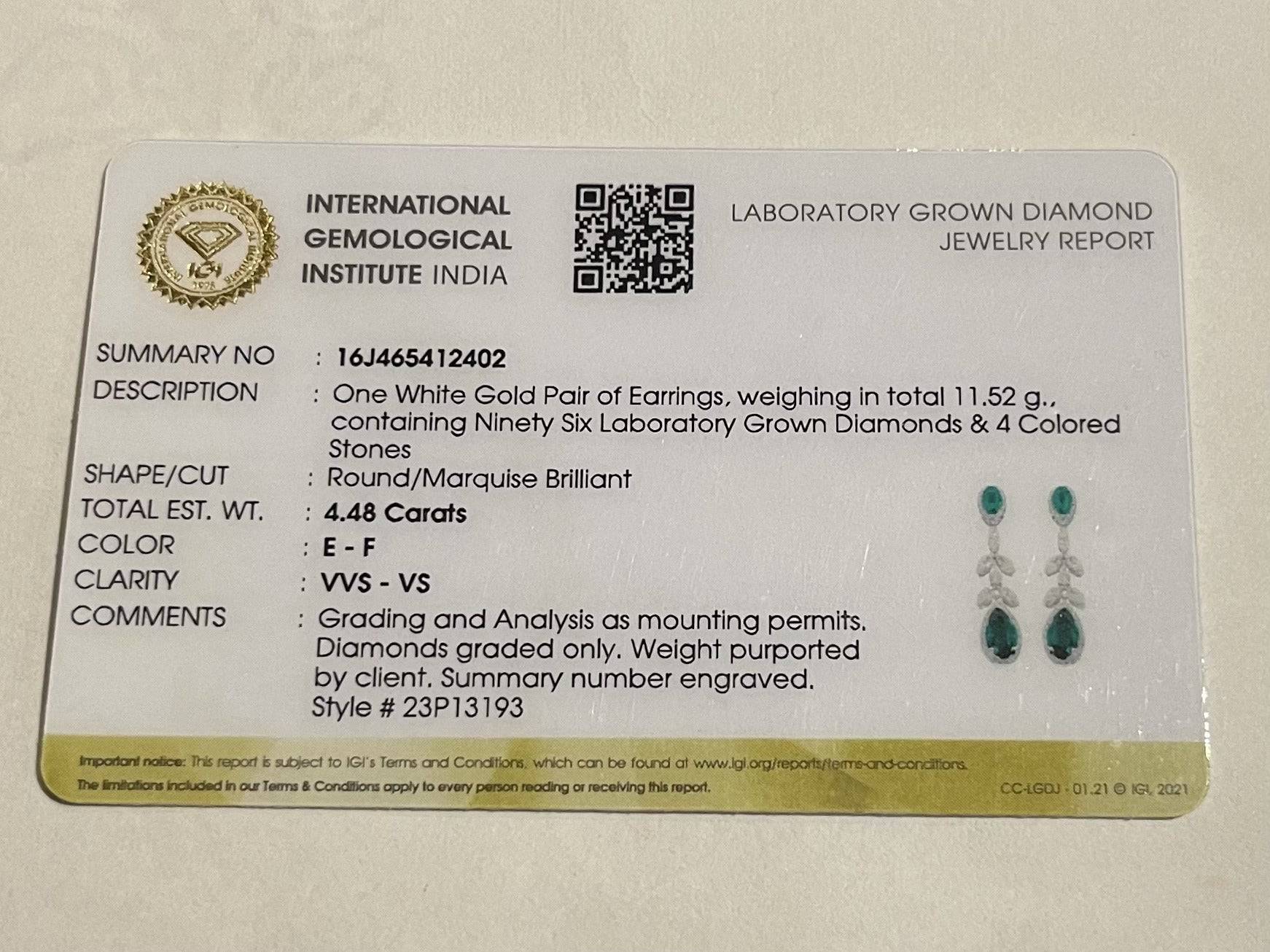 Chandralekha Lab Diamond Earrings - Radiant & Refined - Fiona Diamonds - Fiona Diamonds