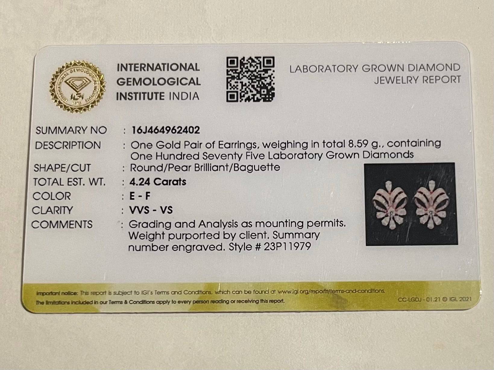 Solarexa Lab Diamond Earrings - Elegant & Radiant - Fiona Diamonds - Fiona Diamonds