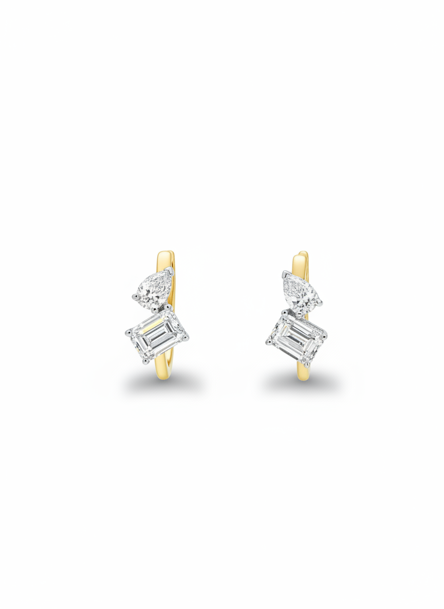 Qorelle Drift Lab Diamond Earring